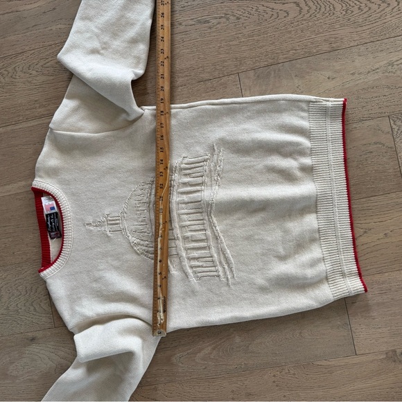 Binghampton Knitting Co Sweater Cream Xs - Picture 3 of 5
